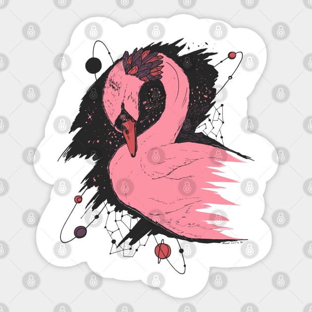 Ambrose Swan Among The Stars Sticker by kenallouis